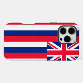 Coque iPhone 16 Pro Max Drapeau d'État d'Hawaii (Verso Horizontal)