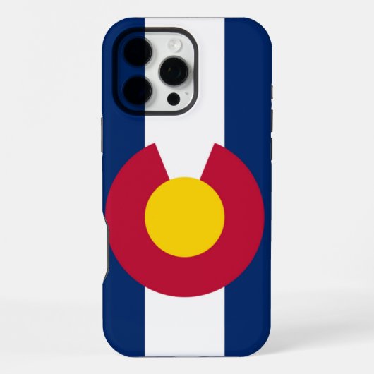 Coque iPhone 16 Pro Max Drapeau du Colorado (Verso)
