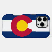 Coque iPhone 16 Pro Max Drapeau du Colorado (Verso Horizontal)