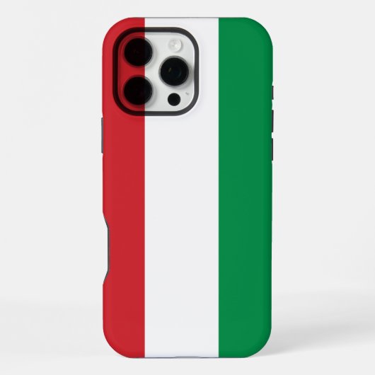 Coque iPhone 16 Pro Max Drapeau Hongrie (Verso)