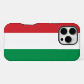 Coque iPhone 16 Pro Max Drapeau Hongrie (Verso Horizontal)