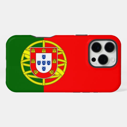 Coque iPhone 16 Pro Max Drapeau Portugal (Verso Horizontal)