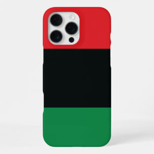 Coque iPhone 16 Pro Max Drapeau rouge, noir et vert