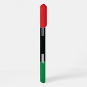 Coque iPhone 16 Pro Max Drapeau Rouge, Noir et Vert (Côté droit)
