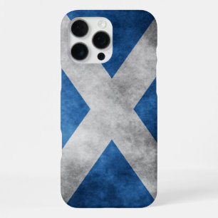 Coque iPhone 16 Pro Max Écosse Grunge - Croix de Saint-André