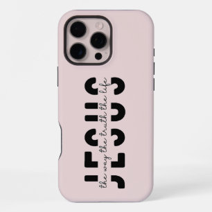 Coque iPhone 16 Pro Max Écriture rose vif moderne iPhone