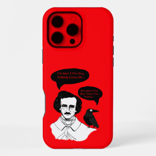 Coque iPhone 16 Pro Max Edgar Allan Poe Boy et Raven