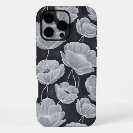 Coque iPhone 16 Pro Max Elegant and Whimsical Poppies (Verso)
