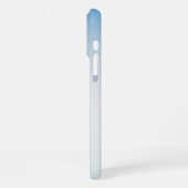 Coque iPhone 16 Pro Max Élégant dégradé de bleu clair et blanc (Côté gauche)