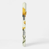 Coque iPhone 16 Pro Max Élégant Étui de Téléphone Fleur Jaune Sauvage (Côté droit)