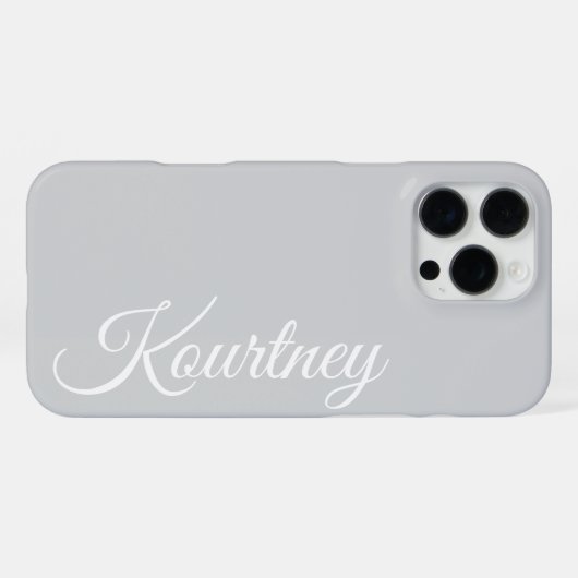 COQUE iPhone 16 PRO MAX ÉLÉGANT MODERNE STYLE CLASSIQUE NOM PERSONNALISÉ G (Verso Horizontal)