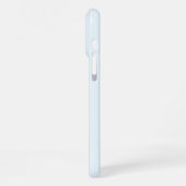 Coque iPhone 16 Pro Max Élégant Monogramme initial bleu moderne (Côté gauche)