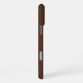 Coque iPhone 16 Pro Max Élégant Monogramme initial Brown Bold (Côté droit)