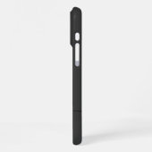 Coque iPhone 16 Pro Max Élégant Monogramme Initial Script Noir (Côté gauche)