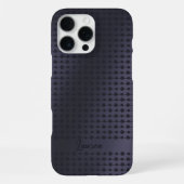 Coque iPhone 16 Pro Max Élégant motif à points bleus violets personnalisé (Verso)