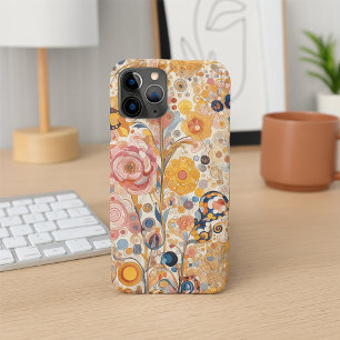 Coque iPhone 16 Pro Max Élégant Style Antique Art Nouveau Floral
