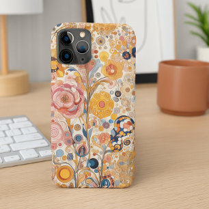 Coque iPhone 16 Pro Max Élégant Style Antique Art Nouveau Floral