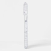 Coque iPhone 16 Pro Max Elegant White Marble  (Côté gauche)