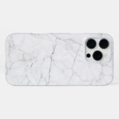 Coque iPhone 16 Pro Max Elegant White Marble  (Verso Horizontal)