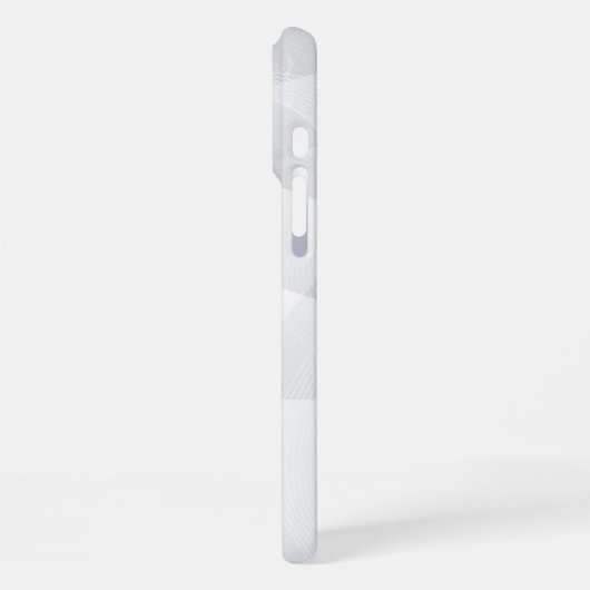 Coque iPhone 16 Pro Max Elegant White Marble (Côté gauche)