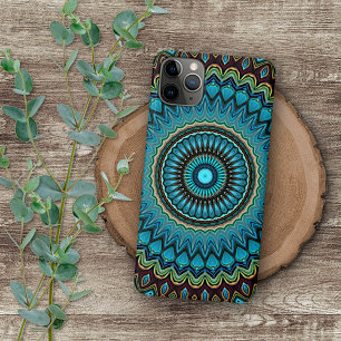 Coque iPhone 16 Pro Max Élégante art abstrait moderne bohème mandala