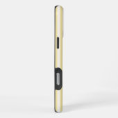 Coque iPhone 16 Pro Max Élégante Robe de Mariée Rayée Jaune Beurre Nom Dem (Côté droit)