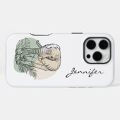 Coque iPhone 16 Pro Max Élément iPhone éléphant moderne (Verso Horizontal)