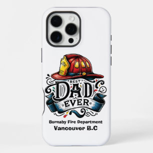 Coque iPhone 16 Pro Max emblème de famille de pompier de Vancouver