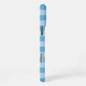 Coque iPhone 16 Pro Max En vichy bleu (Côté droit)