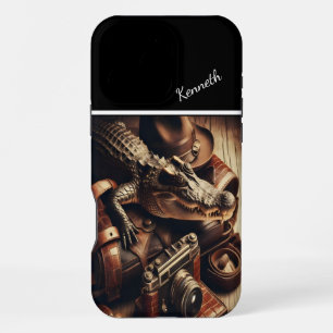 Coque iPhone 16 Pro Max Engin de voyage de l'alligator