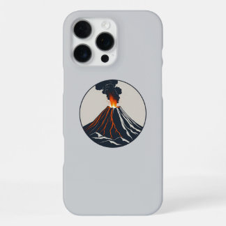 Coque iPhone 16 Pro Max Éruption de l'illustration de l'art moderne du vol