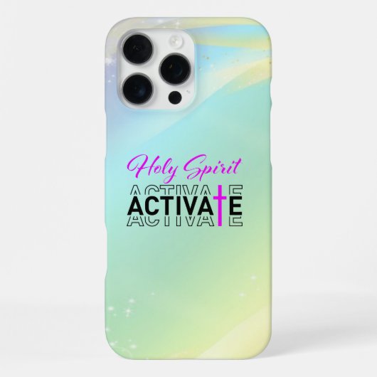 Coque iPhone 16 Pro Max Esprit Saint Active - Vert Pastel (Verso)