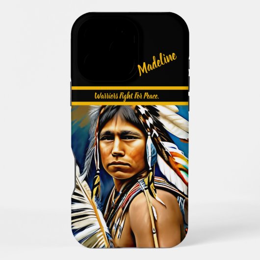 Coque iPhone 16 Pro Max Esprit tribal traditionnel (Verso)