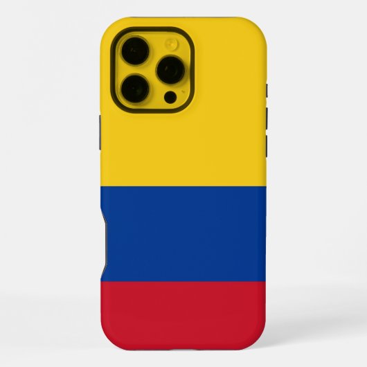 Coque iPhone 16 Pro Max Étui Apple iPhone 16 Pro Max, drapeau de Colombie (Verso)