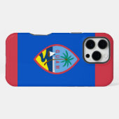 Coque iPhone 16 Pro Max Étui Apple iPhone 16 Pro Max, drapeau de Guam (Verso Horizontal)