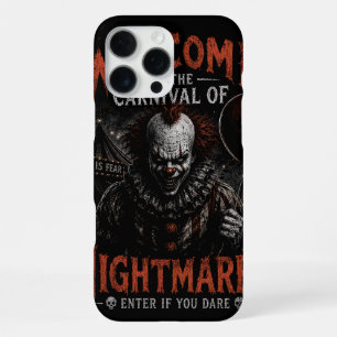 Coque iPhone 16 Pro Max Étui de téléphone Carnaval de cauchemars du clown