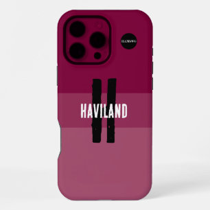 Coque iPhone 16 Pro Max Étui de téléphone cellulaire personnalisé 3 tons R