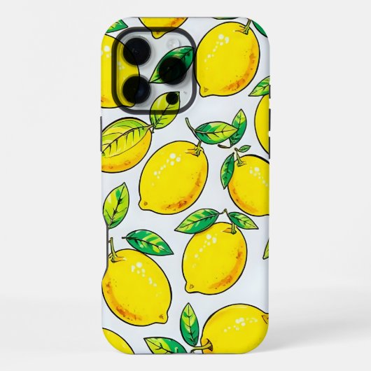 Coque iPhone 16 Pro Max Étui de téléphone citron (Verso)