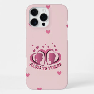 Coque iPhone 16 Pro Max Étui de téléphone Cœurs de couple romantique Toujo