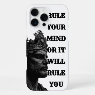 Coque iPhone 16 Pro Max Étui de téléphone Crown Line Art KING – Dirigez ch