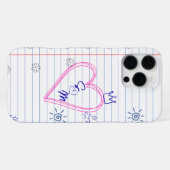 Coque iPhone 16 Pro Max Étui de téléphone personnalisable Notepad Scribble (Verso Horizontal)