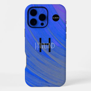 Coque iPhone 16 Pro Max Étui de téléphone portable à design abstrait HAMbW