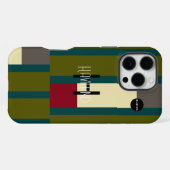 Coque iPhone 16 Pro Max Étui de téléphone portable à design abstrait moder (Verso Horizontal)