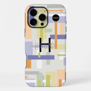 Coque iPhone 16 Pro Max Étui de téléphone portable à design abstrait moder