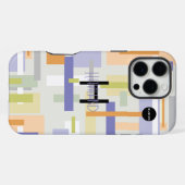 Coque iPhone 16 Pro Max Étui de téléphone portable à design abstrait moder (Verso Horizontal)
