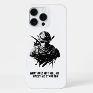 Coque iPhone 16 Pro Max Étui de téléphone pour soldat à l'état d'esprit de