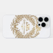 Coque iPhone 16 Pro Max Étui iPhone 16 Pro Max 50e anniversaire doré (Verso Horizontal)