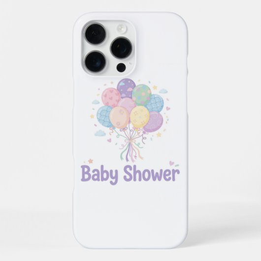 Coque iPhone 16 Pro Max Étui iPhone 16 Pro Max Baby Shower (Verso)