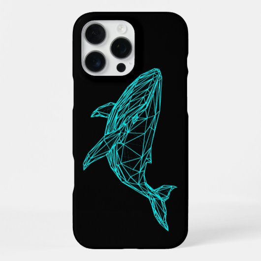 Coque iPhone 16 Pro Max Étui iPhone 16 Pro Max Baleine Géométrique Futuris (Verso)