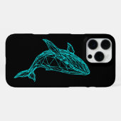 Coque iPhone 16 Pro Max Étui iPhone 16 Pro Max Baleine Géométrique Futuris (Verso Horizontal)